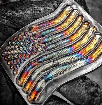 creative colors on welding designs